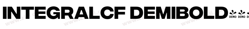 integralcf demibold字体转换
